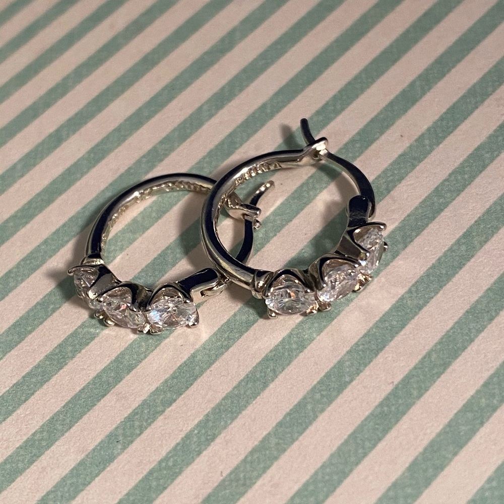 Giani Bernini 3 Stone Earrings